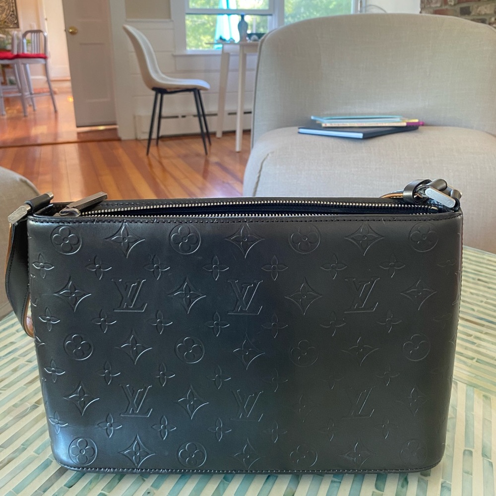 Louis vuitton black mat monogram Allston bag